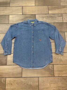 Vintage Denim Duckhead Button-Down Shirt